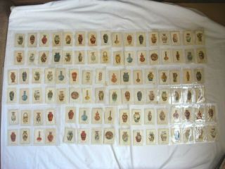 96 X Vintage Silk Cigarette Cards - B.  D.  V.  Ceramic Art Silk 