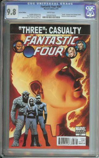Fantastic Four 587 Cgc 9.  8 Death Of Johnny Storm Variant Cover