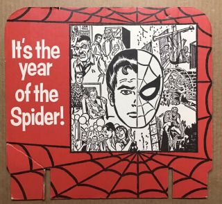 Vintage Display Header Spider - Man Marvel Comics 1978 Calendar
