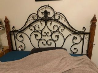 Nickle Finish Queen Bed Frame.