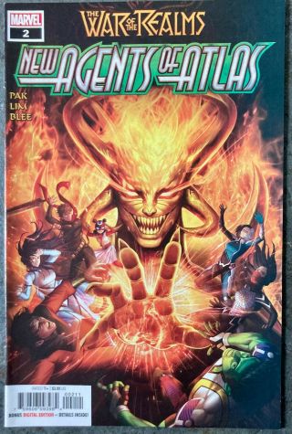 War Of The Realms Agents Of Atlas 2 Nm/unread/marvel 1st Sword Master