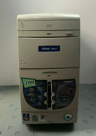 Vintage eMachine etower 700ir Computer with Intel Celeron @ 700MHz 3