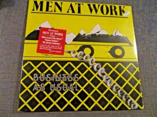/ 1982 Men At Work " Business As Usual " Lp & Hype / Columbia 37978