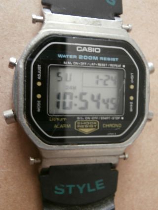 Vintage Mans Casio G - Shock Watch 240 Dw - 5200
