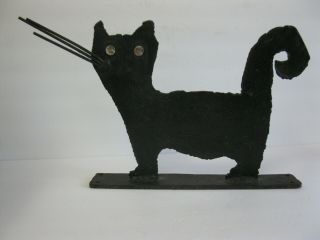 Antique Authentic Cast Iron Cat Boot Scraper Hand Made Folk Art