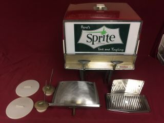 Vintage Coca Cola Fountain Dispenser by Multiplex Meteor Here ' s Sprite on front 2