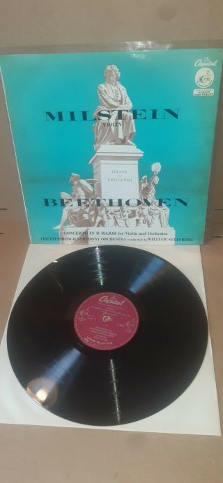 Milstein Steinberg Beethoven Conc.  Op.  61 Capitol P8303 Italy Lp Mono Rare