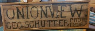 Early Antique Wooden Sign
