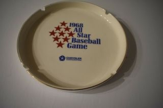 1968 All Star Baseball game 7 inch diameter ashtray Chrysler Corporation 2