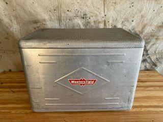 Vintage Western Field By Cronstroms Ice Chest W/removable Insert