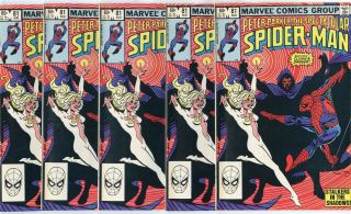 Spectacular Spider - Man 81,  82 (5 Copies Of Each) Avg.  Nm - /nm 9.  2/9.  4 1983