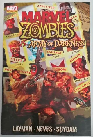 Graphic Novel - 1st Print Tpb Marvel Zombies Army Of Darkness 2008 Layman