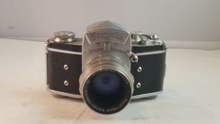 Vintage Exakta Vx Ihagee Dresden Camera W/ Primoplan F1.  9 58mm Red V Lens