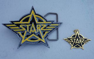 Rare Vintage Starz Metal Rock Band Logo Belt Buckle & Necklace Pendant Capitol