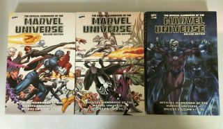 Essential Official Handbook Of The Marvel Universe Set 1 - 3 Deluxe 8.  0 Vf (2006)