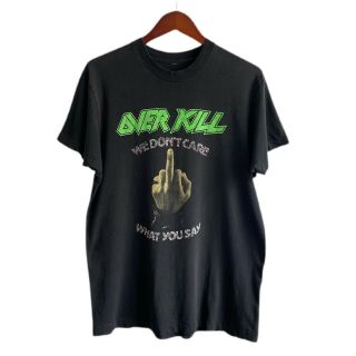 Vintage 80s Overkill We Don’t Care What You Say Shirt
