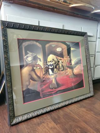 Salvador Dali print beautifully framed 34×29 slave market w/ disappearing bust 2