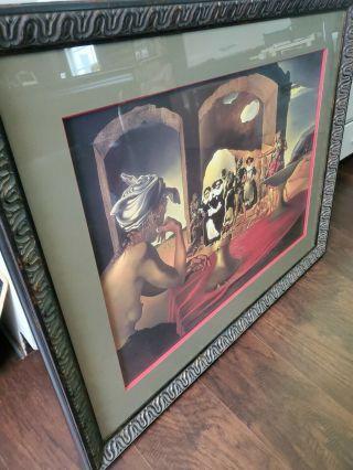 Salvador Dali print beautifully framed 34×29 slave market w/ disappearing bust 3