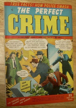 The Perfect Crime Comics 2 Cross Pre - Code Crime Bob Powell Gga Fine