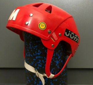 Vintage Swedish Jofa Hockey Helmet 225 51 Senior Red Game Rare