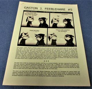 Gaston J.  Feeblehare 5 Kim Huett Anzapa Fanzine Apr.  2017