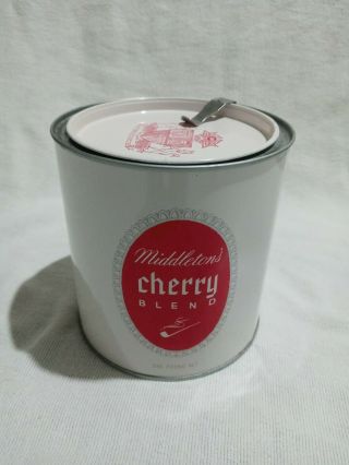 Vintage Middleton’s Cherry Blend 16oz Pipe Tobacco Tin Since 1856 Empty