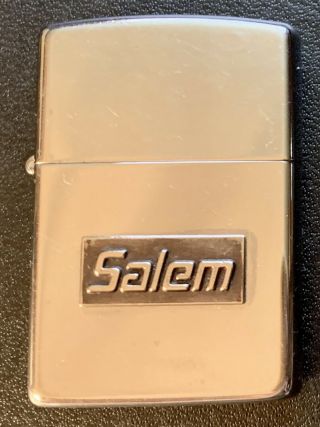Vintage Zippo Cigarette Lighter - 1991 Salem Emblem - Orig.  Insert