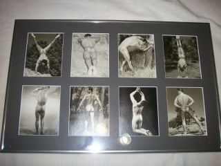 8 - Framed Male Nude Physique Prints By Western Photography Guild,  Don Whitman