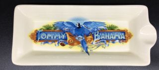Tommy Bahama 2007 Cigar Ashtray Tb 18 Golf “watch The Birdie” Blue Bird Design