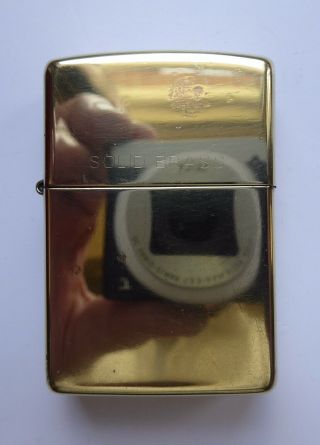 Zippo Petrol Lighter - Solid Brass Body & Insert - X (1994)
