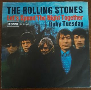 Rolling Stones German 45 Sleeve/vinyl Near 1967 " Let 