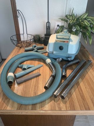 Vintage 1960s Eureka Cordaway Canister Vacuum Cleaner Sweeper 765 Metal