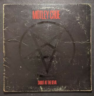 Motley Crue,  Shout At The Devil,  Promo,  Vintage,  Vinyl,  Lp,  1983,