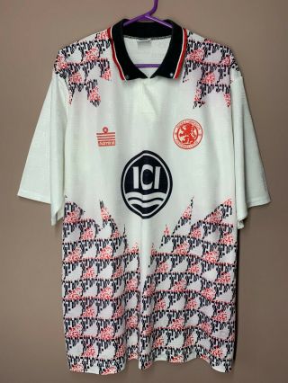Middlesbrough 1992 - 1994 Vintage Admiral Away Football Soccer Shirt Jersey 42/44