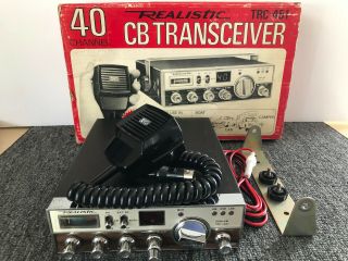 Rare Realistic Trc - 451 Am/ssb Cb Radio - Vintage,  With Box