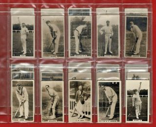 English Cricketers - British American Tob.  B.  A.  T.  1926 Cigarette Card Set (sh41)