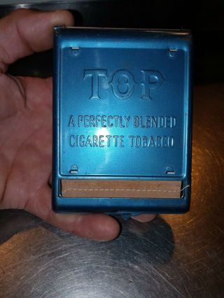 1960s.  Old Stock Vintage Top Cigarette Roller Maker Case Tobacco Tin