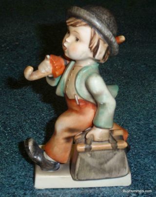1950s Merry Wanderer Goebel Hummel Figurine 11/0 Tmk2 Full Bee $0.  99 Start Bid