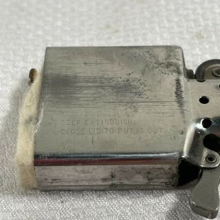 Vintage Zippo Lighter Brushed Chrome 1991 VII previously engraved 2
