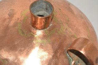 Antique Primitive Dovetailed Cramp Seam Copper Hand Hammered Water Whiskey Jug 3