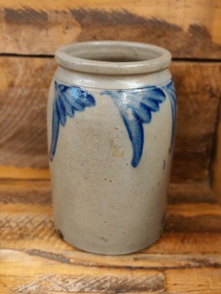 Antique Primitive Salt Glazed Stoneware Storage Great Decoration And Pretty