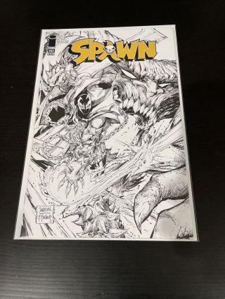 Image Comics Todd Mcfarlane Spawn Issue 262 Black & White Variant Cover