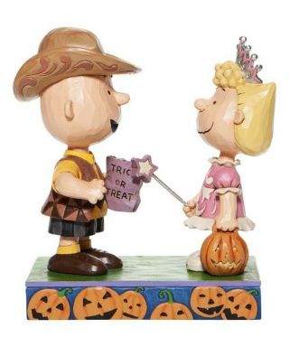 Jim Shore Peanuts Charlie Brown Sally Halloween 6006944
