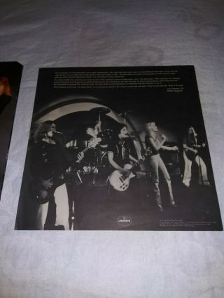 1976 The Runaways 1st Album Lyric Sheet Record Insert