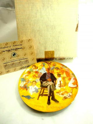 Norman Rockwell Remembered Viletta Porcelain Plate 1979