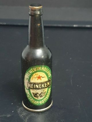 Antique And Cigarette Lighter Bottle - Shaped Advertising Heineken