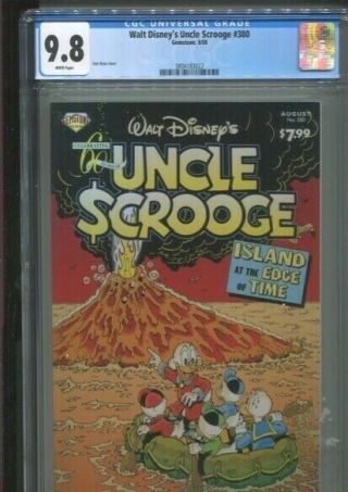 Walt Disney’s Uncle Scrooge 380 Don Rosa Covers & Story Best Cgc Grade Nm/m 9.  8