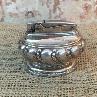 Vintage Ronson Crown Silver Plated 1950 