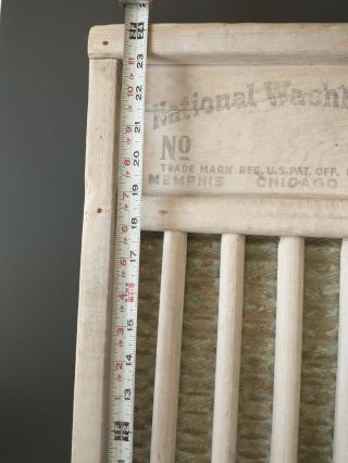 Antique National Washboard Co 801 Cottage Wood & Metal Wall Art Farm House Home 2
