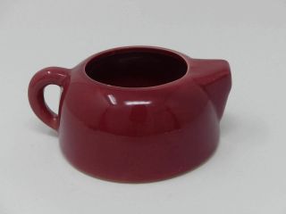 Vintage Planter Little Teapot Vase Pottery Maroon Retro Home Decor